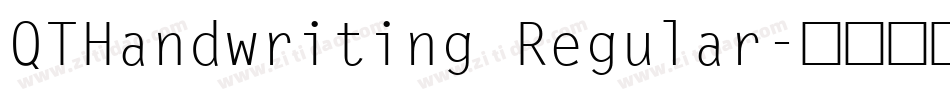 QTHandwriting Regular字体转换